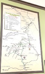Reading & Northern RR System Map at the Minersville Station